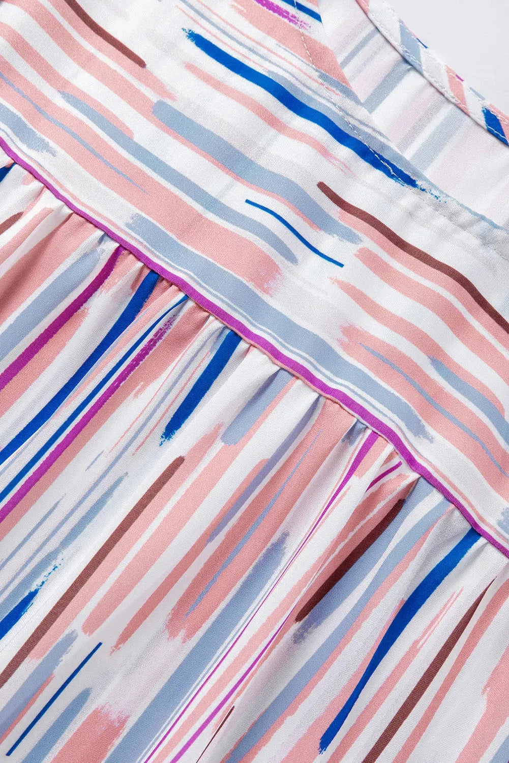 Rainbow Stripe Splash Blouse - Fashionfitz