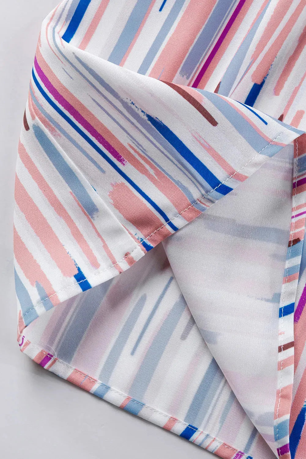 Rainbow Stripe Splash Blouse - Fashionfitz
