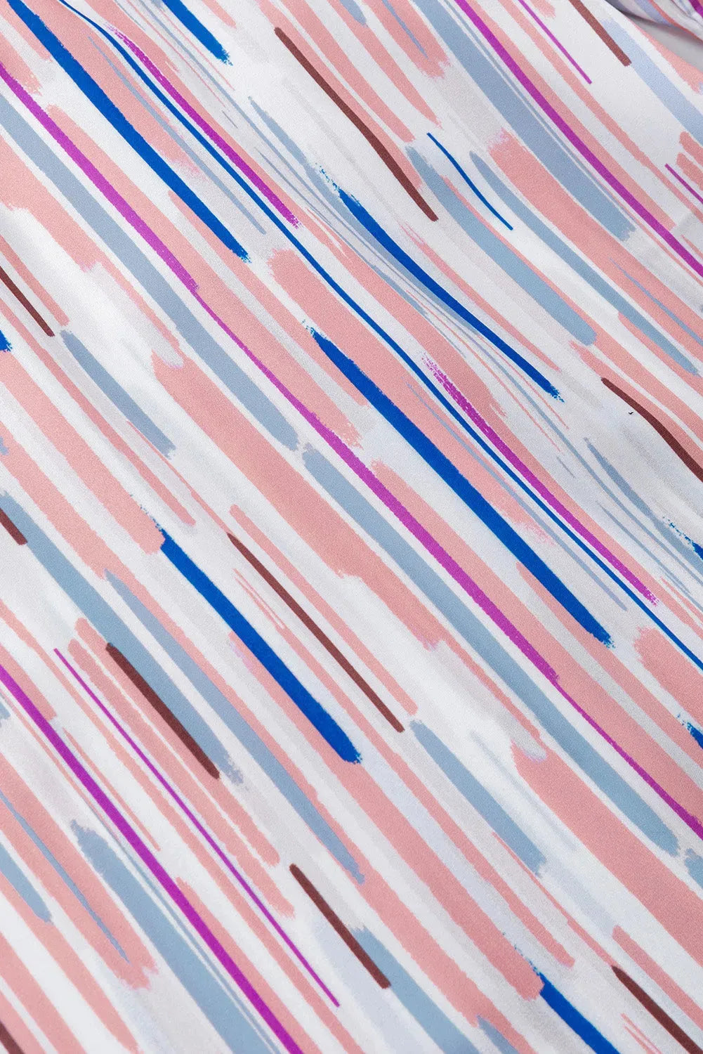 Rainbow Stripe Splash Blouse - Fashionfitz