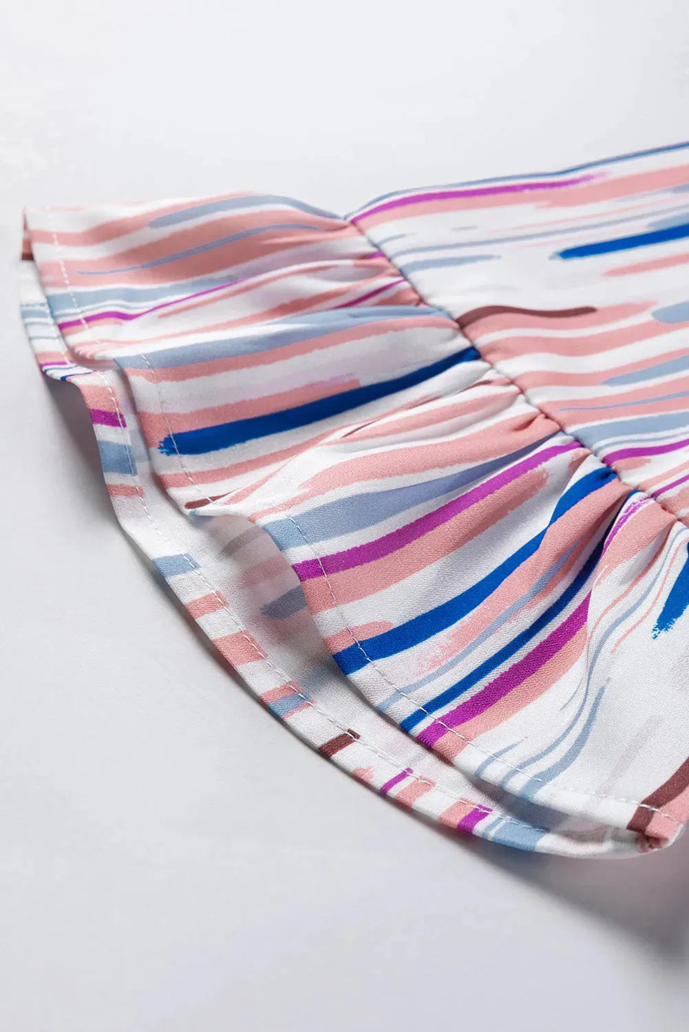 Rainbow Stripe Splash Blouse - Fashionfitz