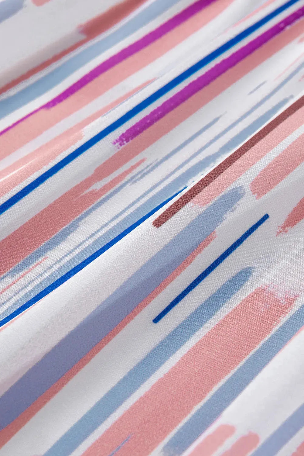 Rainbow Stripe Splash Blouse - Fashionfitz
