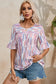 Rainbow Stripe Splash Blouse - Fashionfitz