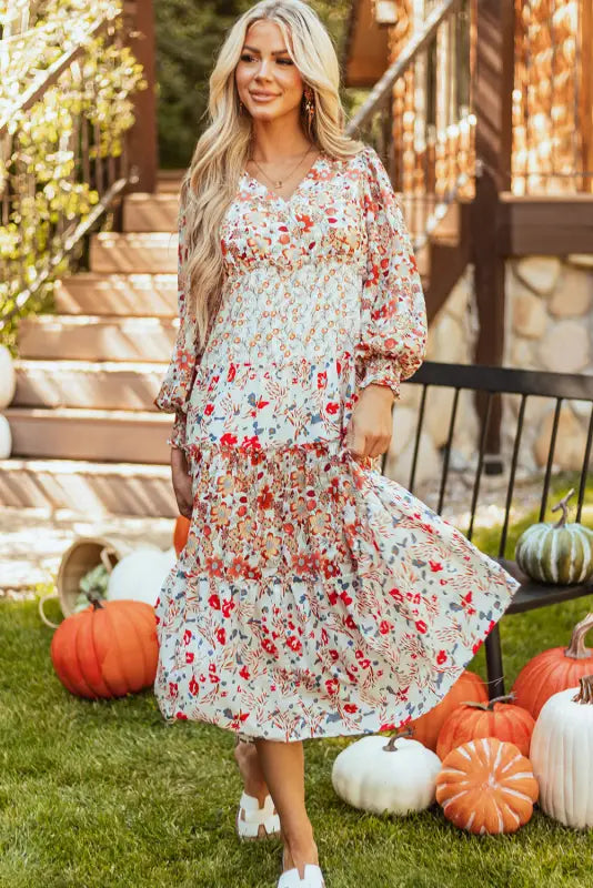 Vintage bloom layered dress | floral dresses | fashionfitz