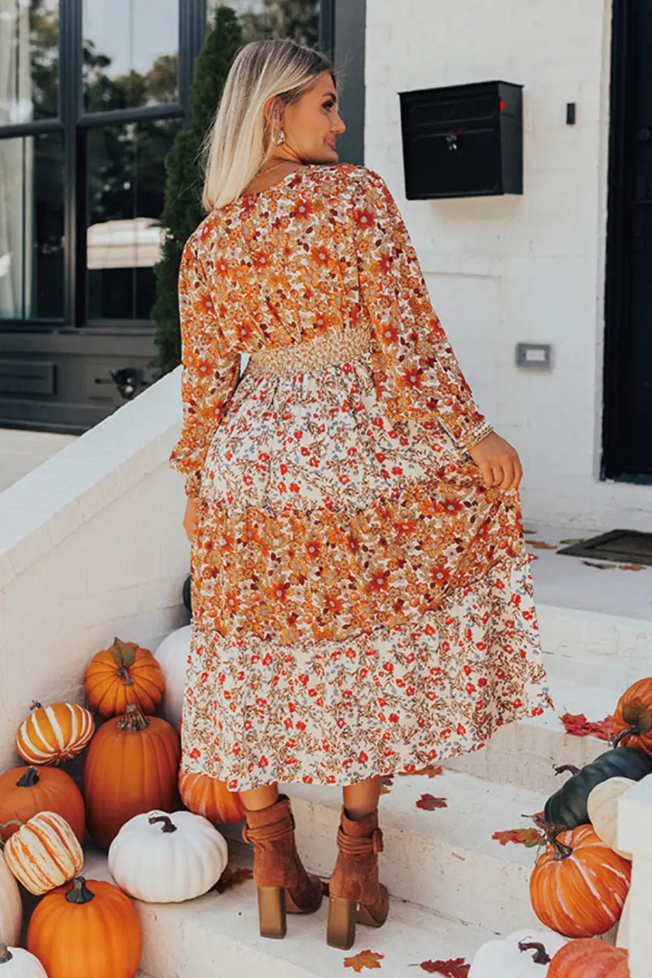 Vintage bloom layered dress - floral dresses