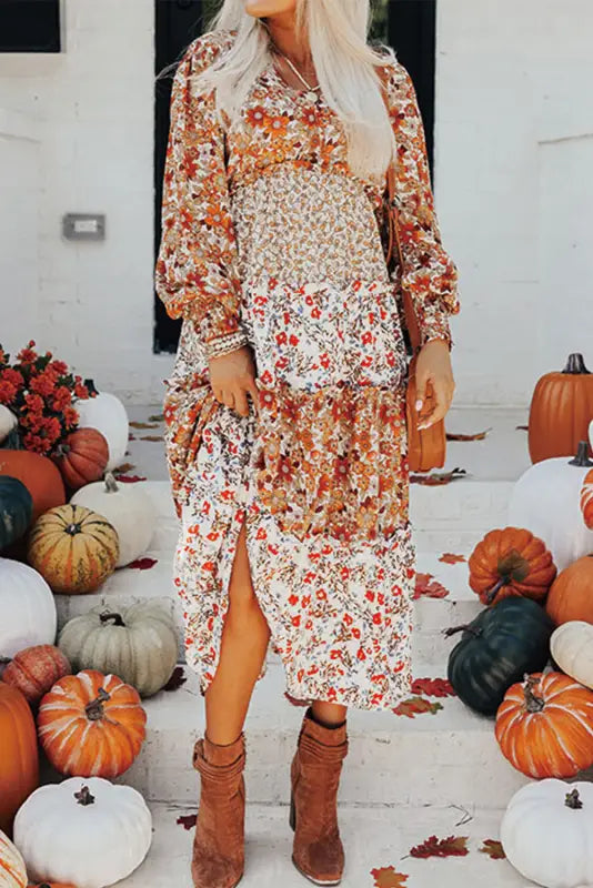 Vintage bloom layered dress | floral dresses | fashionfitz