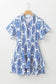 Vintage floral dress - ashleigh blue wide ruffled sleeve - dresses