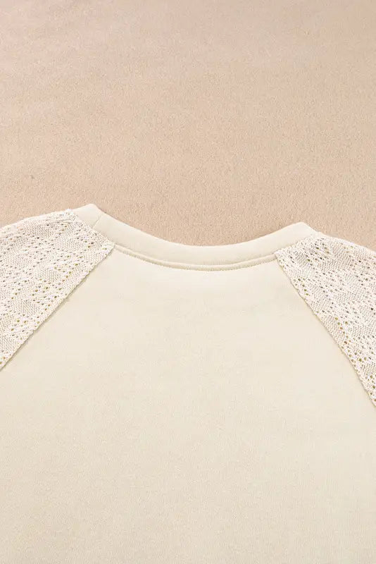 Vintage patchwork eyelet jumper | fashionfitz