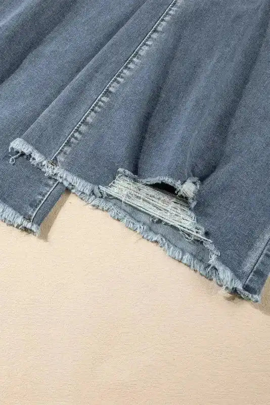 Vintage Ripped Raw Edge Flare Jeans - Fashionfitz