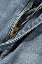 Vintage Ripped Raw Edge Flare Jeans - Fashionfitz