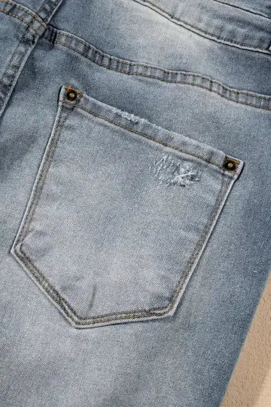 Vintage Ripped Raw Edge Flare Jeans - Fashionfitz