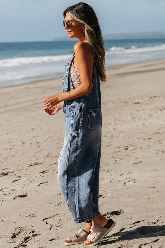 Vintage vibe denim overalls