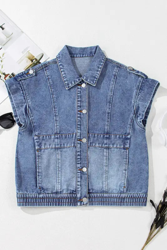 Vintage vibes denim vest by fashionfitz