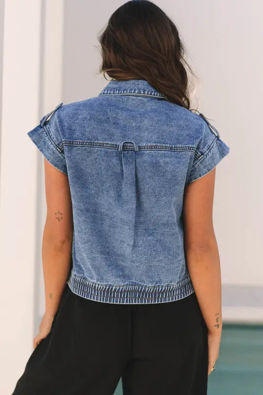 Vintage vibes denim vest by fashionfitz