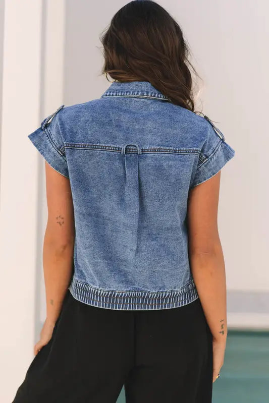 Vintage vibes denim vest by fashionfitz