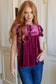 Violet ruffled velvet blouse - tops/blouses & shirts