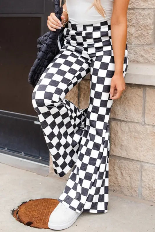 Vista vichy flared pants | trendy checkered style