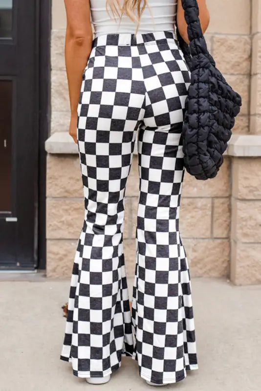 Vista vichy flared pants | trendy checkered style