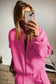 Vivid pink zip & tie tracksuit set