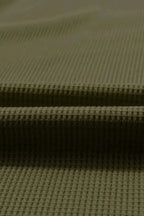 Waffle Knit Long Sleeve Top - Fashionfitz