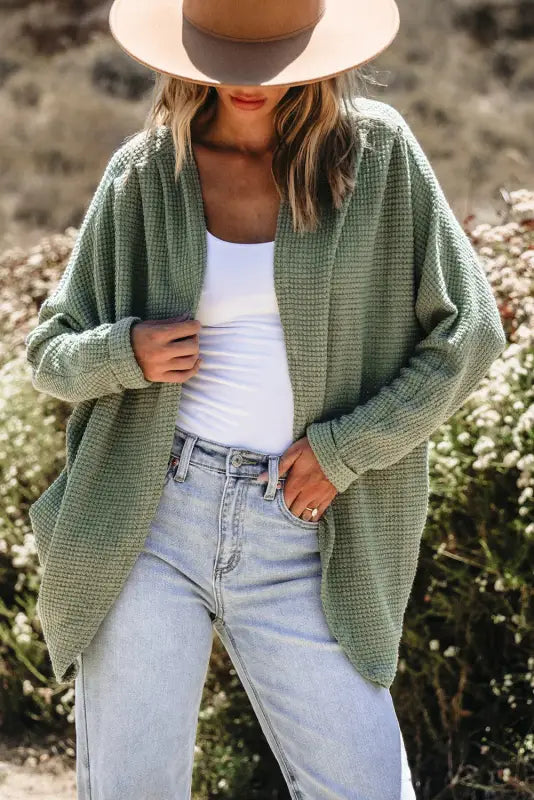 Cozy waffle knit cardigan | women’s cardigans | fashionfitz