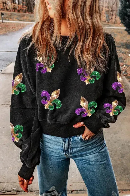 Washed Open Back Sweatshirt - Fashionfitz