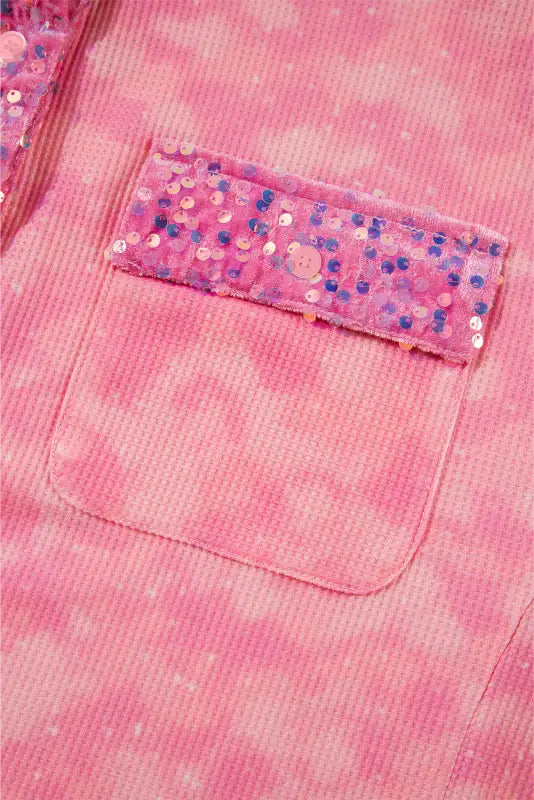 Washed sequin patch shacket | women’s shackets | fashionfitz