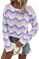 Wavepoint stripe knit sweater - cozy & stylish | fashionfitz