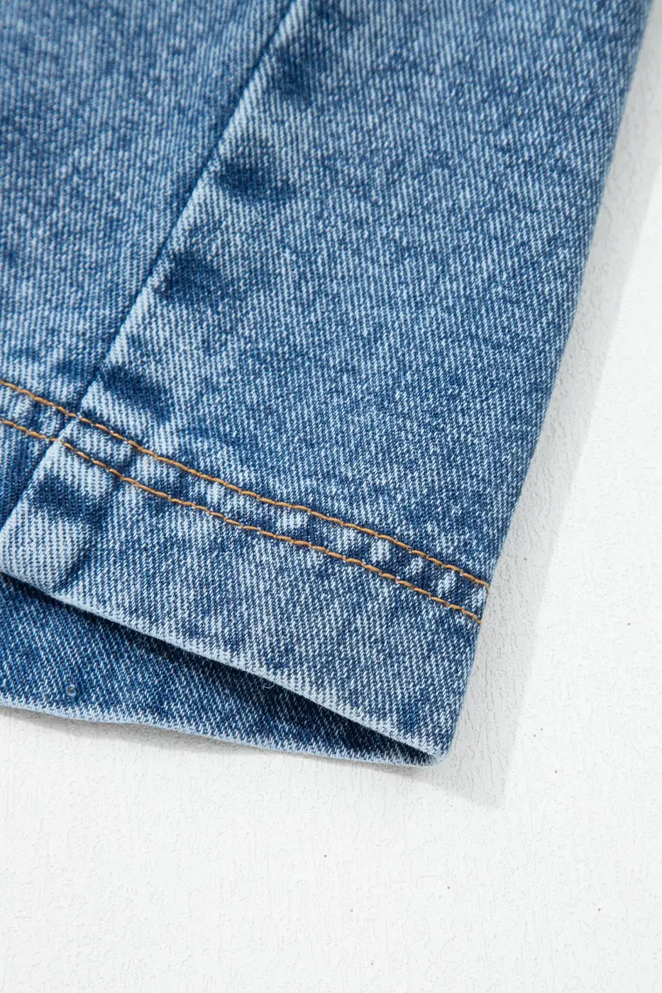 Western belt sleeveless denim dress | mini for summer