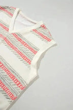 Western Casual Tank Top and Shorts Outfit - Fashionfitz