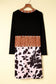 Black western pattern cow patchwork open front cardigan - sweaters & cardigans