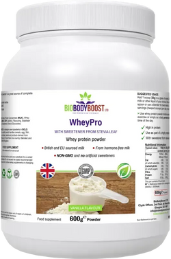WheyPro (Vanilla) - Whey Protein Powder - Fashionfitz