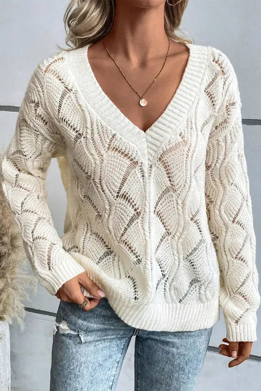 Whispering willow knit sweater - off the shoulder | fashionfitz