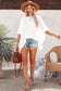 White batwing sleeve tunic oversized t shirt - t-shirts