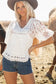 White blouse - lace crochet | women’s tops | fashionfitz