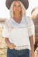 White blouse - lace crochet | women’s tops | fashionfitz