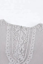 White Blue Fill Your Heart Lace Maxi Dress - Fashionfitz