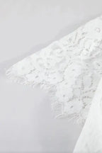 White Blue Fill Your Heart Lace Maxi Dress - Fashionfitz