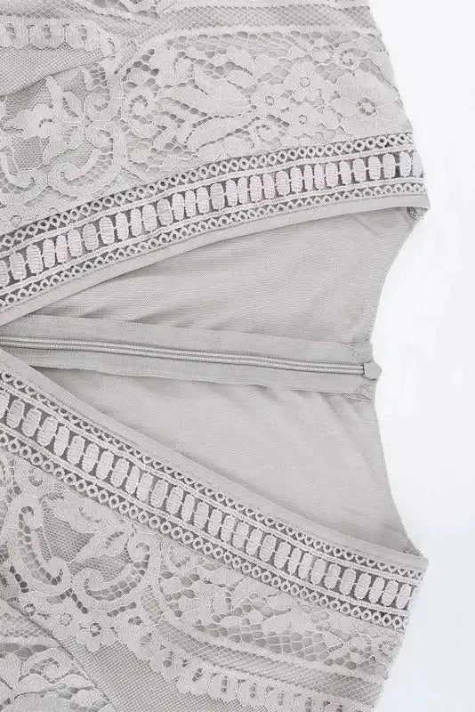 White Blue Fill Your Heart Lace Maxi Dress - Fashionfitz