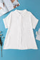 White buttoned short sleeve shirt - tops/blouses & shirts