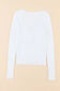 White cable crossed v neck sweater - sweaters & cardigans