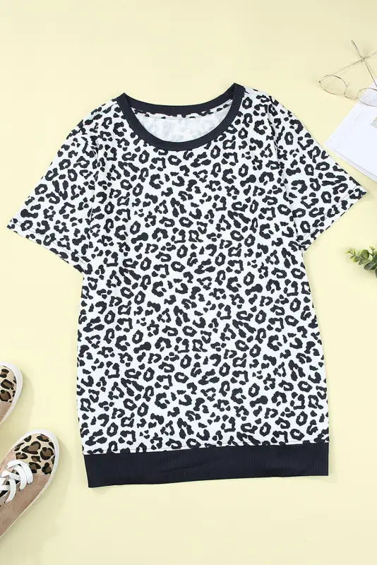 White camouflage t-shirt - 5x / 95% polyester + 5% spandex - plus size t-shirts