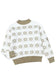 White christmas snowflake high neck knit sweater - sweaters & cardigans