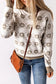 White christmas snowflake high neck knit sweater - sweaters & cardigans