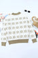 White christmas snowflake high neck knit sweater - sweaters & cardigans