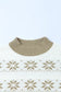 White christmas snowflake high neck knit sweater - sweaters & cardigans