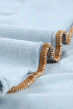 White Contrast Leopard Denim Jacket - Fashionfitz