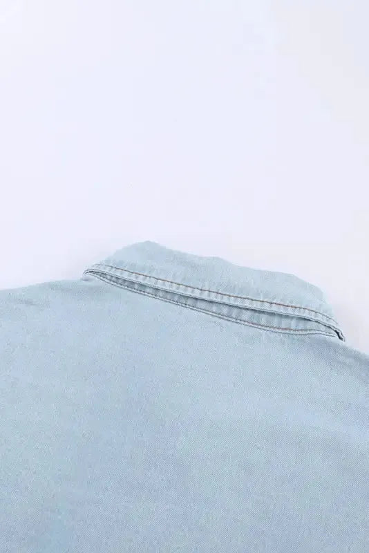 White Contrast Leopard Denim Jacket - Fashionfitz