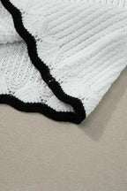 White Crochet Eyelet Flounce Tank Top - Fashionfitz