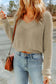 White cropped v neck fuzzy sweater - sweaters & cardigans