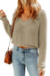 White cropped v neck fuzzy sweater - sweaters & cardigans